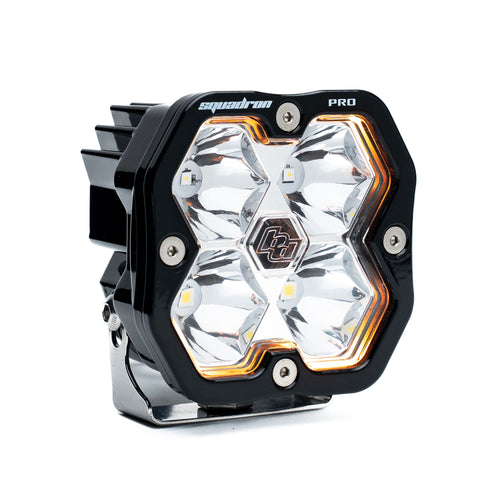 Luz auxiliar LED Baja Designs Squadron 2.0 Pro Black LED Auxiliary Light Pod - Universal (Light Pattern: Spot, Color: Clear)