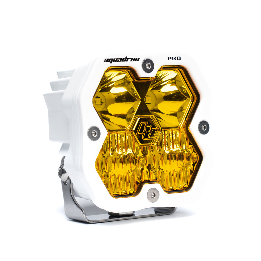 Luz auxiliar LED Baja Designs Squadron 2.0 Pro White LED Auxiliary Light Pod - Universal (Light Pattern: Driving/Combo, Color: Baja Amber)