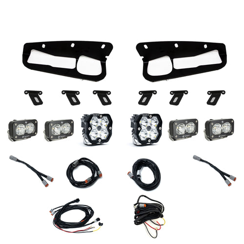 Kit de Faros de Niebla Baja Designs Squadron 2.0 Sport/Dual S2 Sport "Sportmen" Fog Pocket Light Kit | Ford 2021-26 Bronco; 2022-24 Bronco Raptor; Note: con Steel Bumper