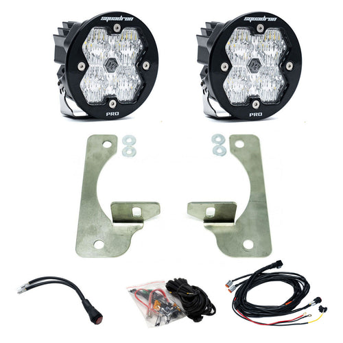 Kit de Faros de Niebla Baja Designs Squadron-R 2.0 Pro Fog Pocket Light Kit | Jeep 2018-26 Wrangler JL; 2020-26 Gladiator JT; Note: con OE Rubicon Bumper