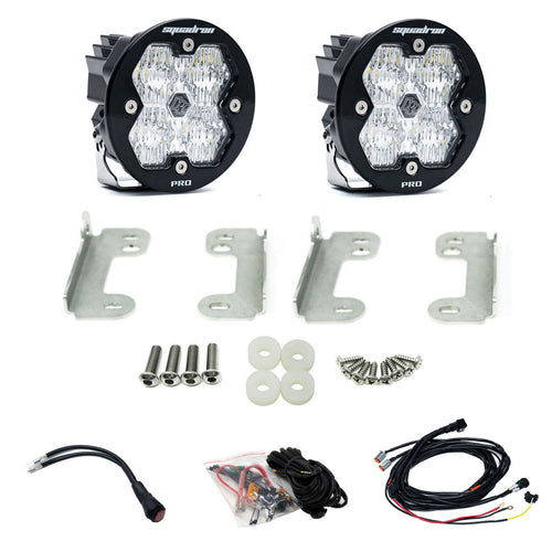 Kit de Faros de Niebla Baja Designs Squadron-R 2.0 Pro Fog Pocket Light Kit | Jeep 2018-26 Wrangler JL; 2020-26 Gladiator JT; Note: con OE Sahara Bumper