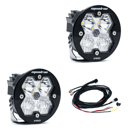 Luz Auxiliar LED Baja Designs Squadron-R 2.0 Pro negro LED Auxiliary Light Pod par | Universal