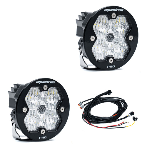 Luz Auxiliar LED Baja Designs Squadron-R 2.0 Pro negro LED Auxiliary Light Pod par | Universal