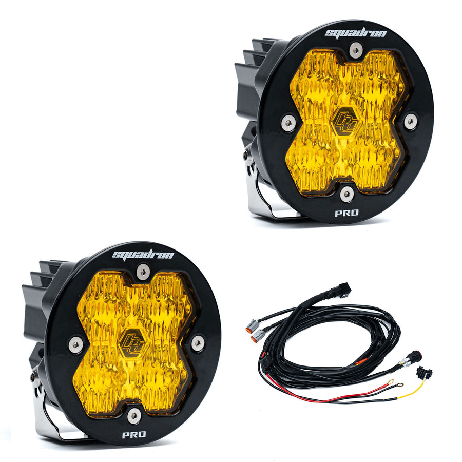 Luz Auxiliar LED Baja Designs Squadron-R 2.0 Pro negro LED Auxiliary Light Pod par | Universal