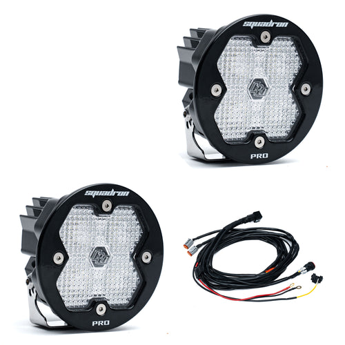 Luz Auxiliar LED Baja Designs Squadron-R 2.0 Pro negro LED Auxiliary Light Pod par | Universal