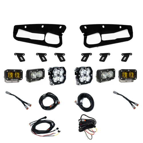 Kit de Faros de Niebla Baja Designs Squadron 2.0 Pro/S2 Pro/S2 SAE "Pro" Fog Pocket Light Kit | Ford 2021-26 Bronco; 2022-24 Bronco Raptor; Note: con Steel Bumper