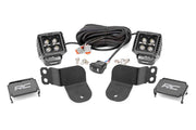 Kit de Luces LED | Montaje en Jaula | 2" Negro Pair | Blanco DRL | Polaris General XP 4 1000