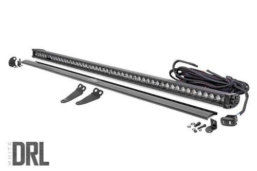 Kit de Luces LED | Parabrisas Inferior | 50" Negro Single Row | Blanco DRL | Polaris General XP 4 1000
