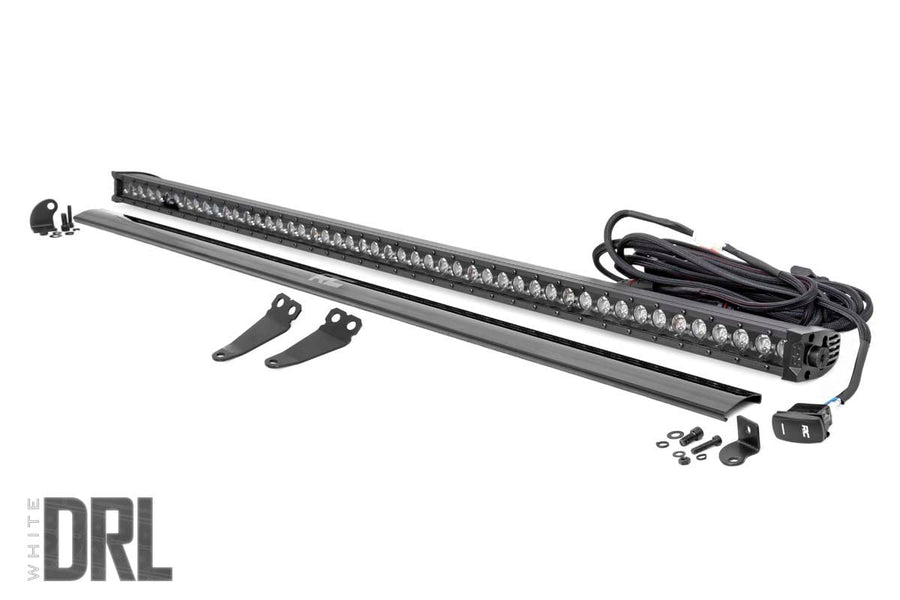 Kit de Luces LED | Parabrisas Inferior | 50" Negro Single Row | Blanco DRL | Polaris General XP 4 1000