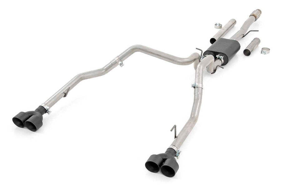 Escape Deportivo | Acero Inoxidable | Crew/Dbl | RR Exit | Chevy/GMC Sierra/Silverado 1500 (19-26)