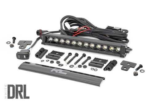 Luz LED | Montaje de Defensa | 12" Negro Single Row | Blanco DRL | Can-Am Defender HD 8/HD 9/HD 10