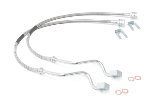 Líneas de Freno | Acero Inoxidable | FR | Elevación de 4-8 Pulgadas | Ford F-250/F-350 Super Duty (99-04)