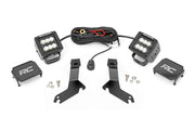 Kit de Luces LED | Montaje tipo Ditch | 2" Negro Pair | Flood | Chevy Silverado 1500 (99-06)/Tahoe (00-06)