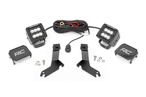 Kit de Luces LED | Montaje tipo Ditch | 2" Negro Pair | Flood | Chevy Silverado 1500 (99-06)/Tahoe (00-06)