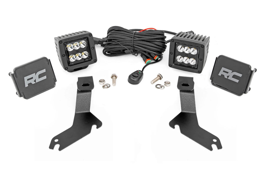 Kit de Luces LED | Montaje tipo Ditch | 2" Negro Pair | Spot | Chevy Silverado 1500 (99-06)/Tahoe (00-06)