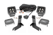 Kit de Luces LED | Montaje tipo Ditch | 2" Negro Pair | Blanco DRL | Chevy Silverado 1500 (99-06)