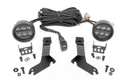Kit de Luces LED | Montaje tipo Ditch | Serie Negro Redonda | 3.5 Inch | Ámbar DRL | Chevy 1500 (99-06)