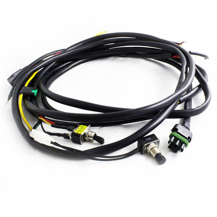 Barra de luz LED Baja Designs OnX6/XL Hi-Power w/Mode Switch 2-Light Max (355 Watts) Wiring Harness - Universal