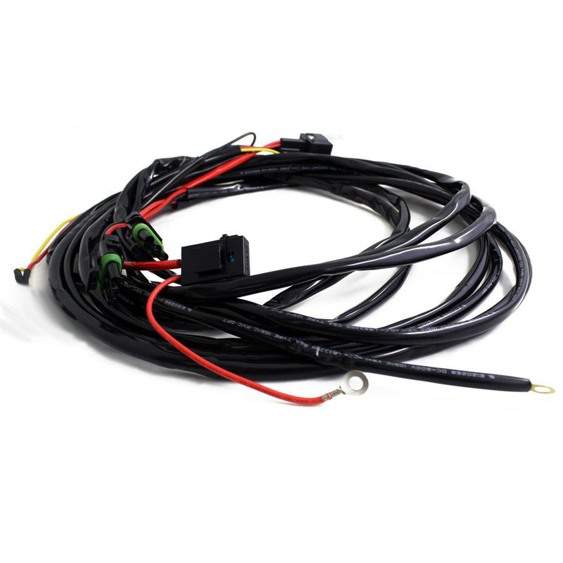 Barra de Luz LED Baja Designs OnX6/S8/XL 3-Pin luz alta 2-luz Max (150 Watts) arnés de cableado | Universal