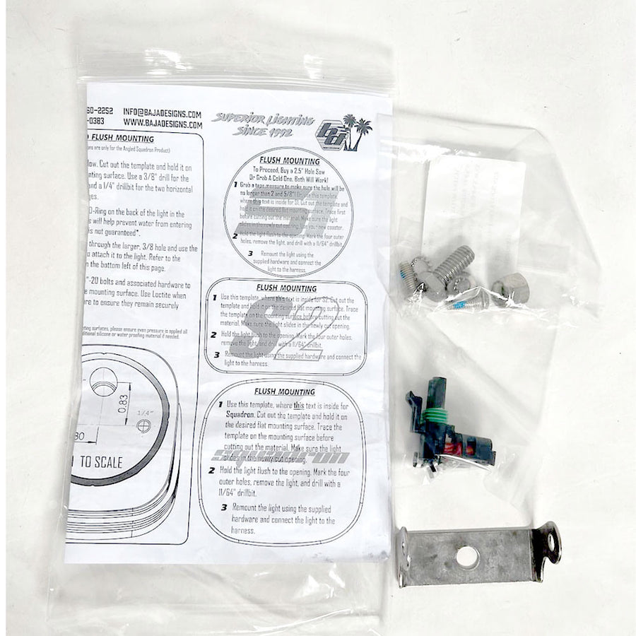 Luz auxiliar LED Baja Designs Squadron/S2 Series Parts Bag - Universal