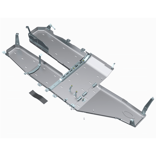 Kit de skid plates Bellypan 4xe con proteccion Power Pack y escape Artec Industries para Jeep Wrangler JL/JLU 4xe
