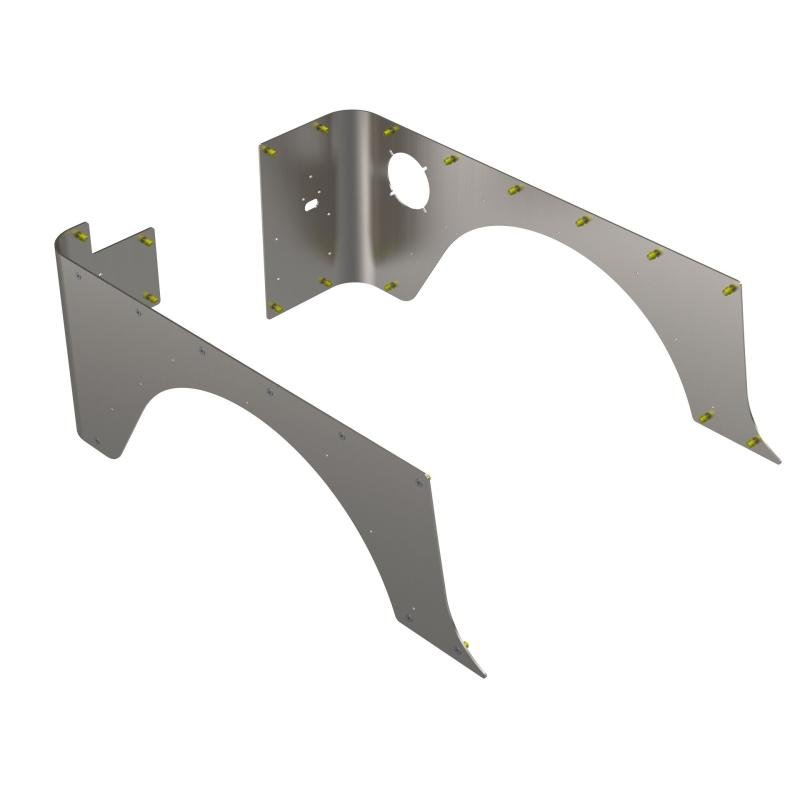 Proteccion lateral / slider (trasero) (aluminio) para 1997-2006 Jeep Wrangler TJ/LJ