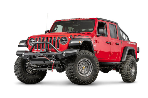 Defensa delantera Elite con protector de parrilla Tube para 2018-2026 Jeep Wrangler JL / 2020-2026 Jeep Gladiator JT Warn
