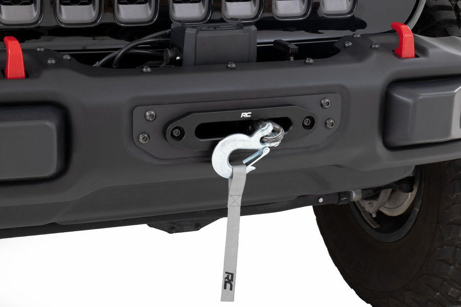 Placa de Montaje de Malacate | Modular Acero OE Defensa | Jeep Gladiator JT/Wrangler JL (18-26)