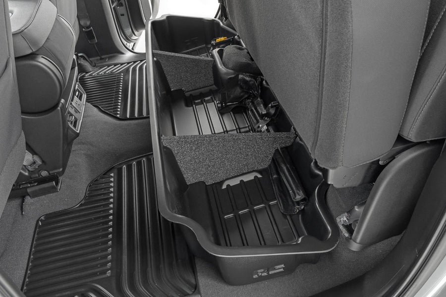 Almacenamiento Bajo Asiento | Cabina Doble | Chevy/GMC 1500/2500HD/3500HD (19-26)