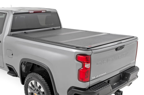 Tapa de Caja Tri-Fold Plegable para Chevy/GMC Silverado/Sierra 2500HD/3500HD (20-26)