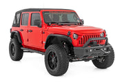 Estribos Tubulares Ovalados | 4 Puertas | Negro | Jeep Wrangler Unlimited 4WD (2018-2026)
