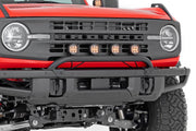 Montaje para Barra de Luces | 3.5" Redondo LED (Quad) | Negro | Ámbar DRL | OE Modular Acero | Ford Bronco (21-24)
