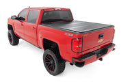 Cubierta de Caja Rígida Tri-Plegable Abatible | 6'7" Bed | Rail Cap | Chevy/GMC 1500/2500HD/3500HD (14-19)