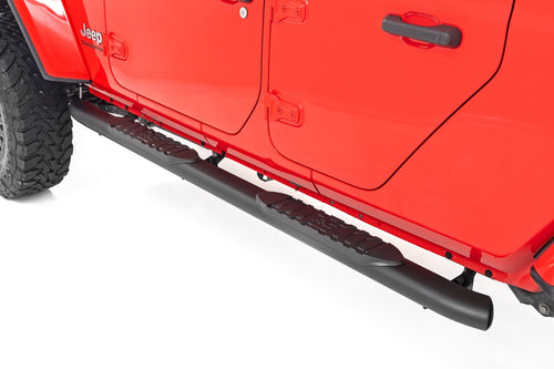 Estribos Tubulares Ovalados | Negro | Jeep Gladiator JT 4WD (2020-2026)