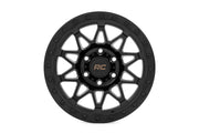 Rough Country 78 Serie Rin | Beadlock Simulado | Negro | 18x9 | 5x5 | 0mm