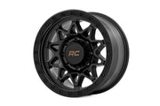 Rough Country 78 Serie Rin | Beadlock Simulado | Negro | 18x9 | 8x6.5 | -12mm