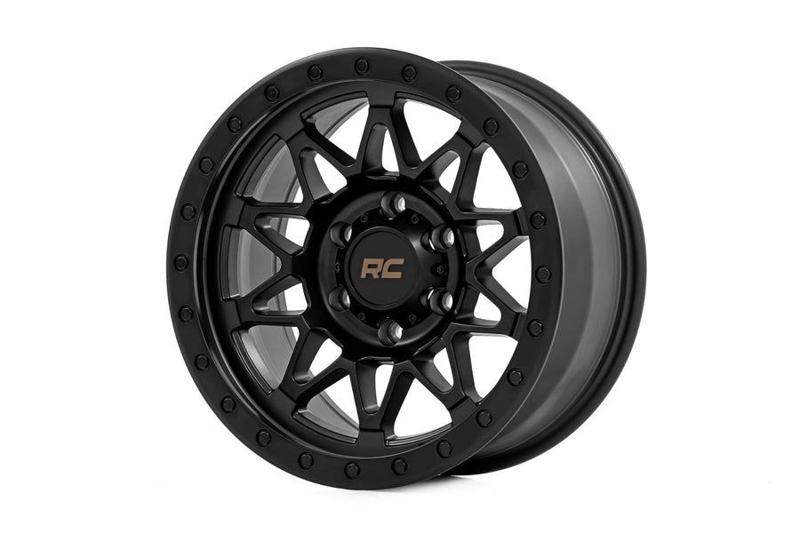 Rough Country 78 Serie Rin | Beadlock Simulado | Negro | 18x9 | 5x5 | 0mm