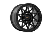 Rough Country 78 Serie Rin | Beadlock Simulado | Negro | 18x9 | 5x5 | -12mm