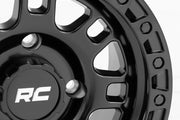 Rough Country 82 Serie Rin | UTV | Negro Semi Brillante | 15x7 | 4x137 | +10mm