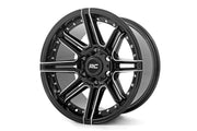 Rough Country 88 Serie Rin | Una Pieza | Negro Brillante | 17x9 | 6x5.5 | +0mm