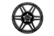 Rough Country 92 Serie Rin | Una Pieza Maquinada | Negro Brillante | 18x9 | 6x5.5 | +0mm