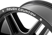 Rough Country 92 Serie Rin | Una Pieza Maquinada | Negro Brillante | 18x9 | 6x5.5 | +0mm