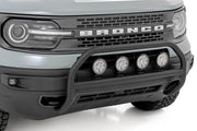 Barra Nudge | con Ganchos de Remolque | 4 Inch Redondo LED (x4) | Ford Bronco Sport (21-24)