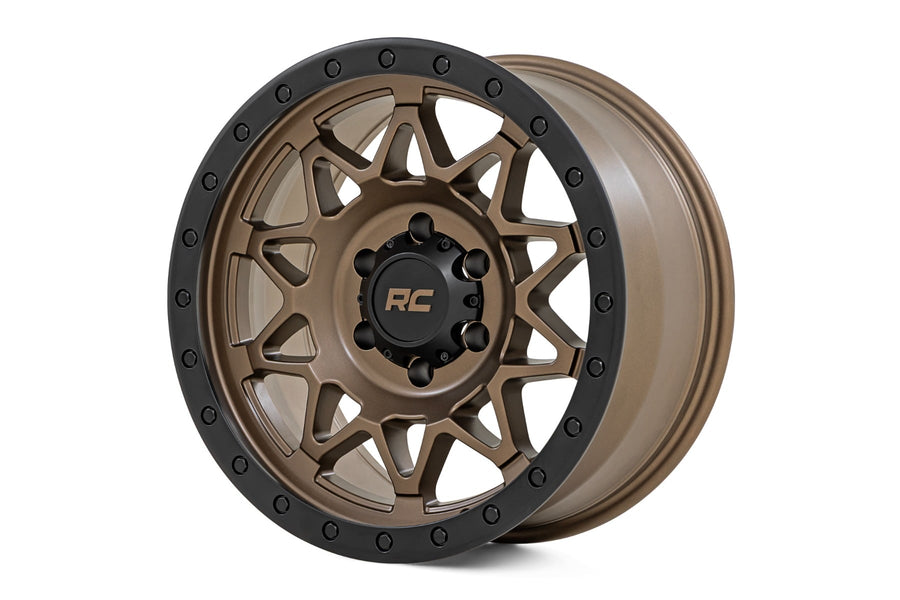 Rough Country 78 Serie Rin | Beadlock Simulado | Bronce/Negro | 18x9 | 6x5.5 | -12mm