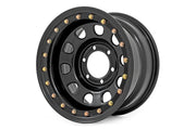 Rin de Acero con Beadlock Simulado | Negro | 17x9 | 5x5 | 3.30 Bore | -12