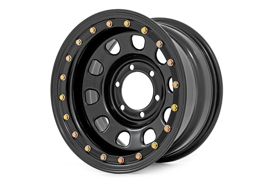 Rin de Acero con Beadlock Simulado | Negro | 17x9 | 5x5 | 3.30 Bore | -12