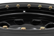 Rin de Acero con Beadlock Simulado | Negro | 15x10 | 5x4.5 | 3.30 Bore | -39