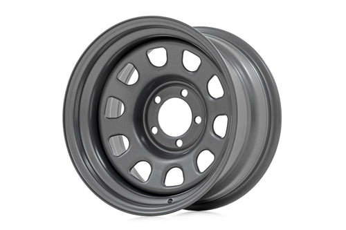 Rin de Acero | Gris | 17x9 | 6x5.5 | 4.25 Bore | -12