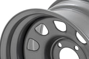 Rin de Acero | Gris | 16x8 | 6x5.5 | 4.25 Bore | -12