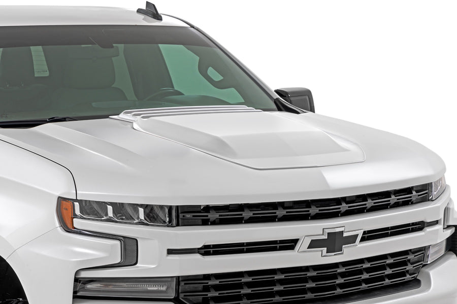 Toma de Aire de Cofre | GAZ Summit Blanco | Chevy Silverado 1500 2WD/4WD (2019-2026)